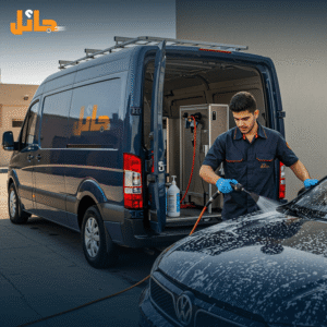 خدمة غسيل السيارات المتنقلة